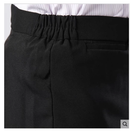 Рабочие черные демисезонные штаны, свободный прямой крой