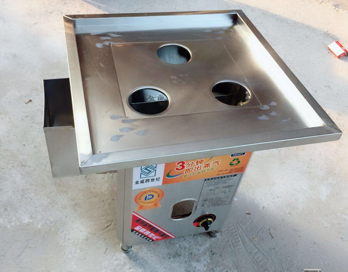 Jinwei cross-century sausage powder machine windless fan steaming furnace energy-saving water tank steamed sausage powder furnace with water tank steaming machine