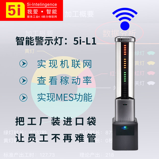 Intelligent Networked Three-Color Light Production Management System Software Signal Light Machine Tool Equipment Wireless Networked Warning Light