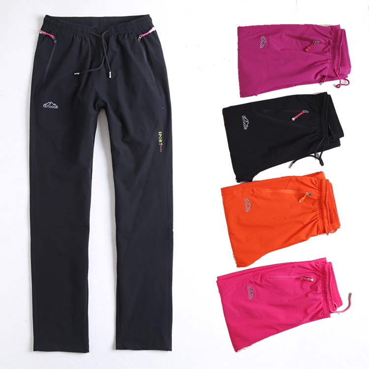 Foreign Trade Original Single Fall New Thickening Speed Dry Pants Women Pants Running Sports Pants Climbing Pants Quick Dry Breathable Tightness Pants