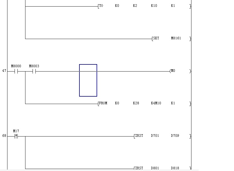 Mitsubishi FX series PLC Program-manipulator host program with IO table