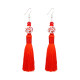 New ethnic style super fairy earrings, retro style ancient palace tassel earrings for women, Chinese style classical earrings