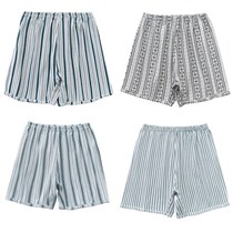 Old man shorts Old-fashioned boxer 4 boxers summer loose stripes fat plus big brother middle-aged and elderly grandfather