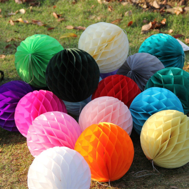 30CM Honeycomb Ball Paper LaFlower Lantern Birthday Party Decorations Wedding Celebration Gift Background Wall Placement Mall Active Hanging Accessories