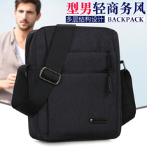 New Mens Bag Single Shoulder Business Multifunction Oxford Cloth Bag Fashion Diagonal Satchel 100 lap light briefcase briefcase briefcase