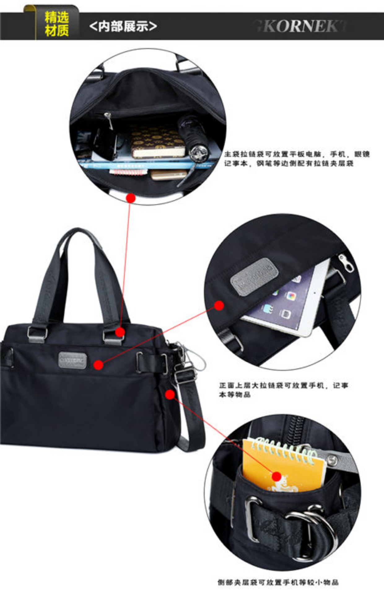 Trung niên nam túi đeo vai messenger túi nylon Vải Oxford trung niên cha ba lô giải trí du lịch xách tay túi lớn - Túi của con người túi da cá sấu