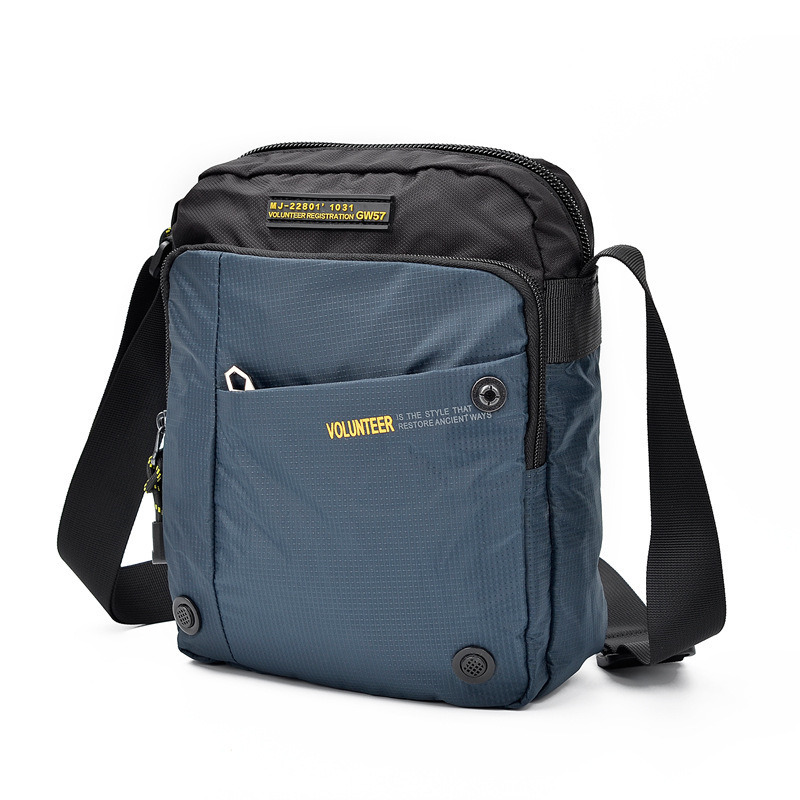 ins Internet Celebrity Trendy Brand Men's Crossbody Bag Oxford Canvas Bag Tablet Shoulder Bag Trendy Versatile Men's Bag