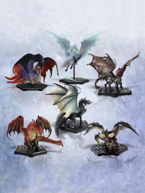 Authentic Boxed Monster Hunter World Cfb Ice Original Selection Series Hand Model Ice Dragon Huang Heilong