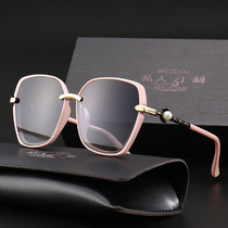 New sunglasses square womens 2019 polarized sunglasses tide travel driving toad mirror anti-UV net red street shot