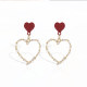 2021 new trendy Korean high-end earrings female net celebrity cute temperament all-match earrings show face thin earrings