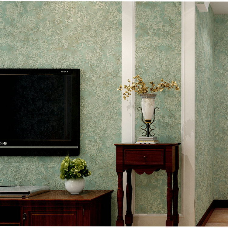 American Countryside Mottled Color Unwoven Fabric Wallpaper Retro Pure Color Bedroom Living Room TV Wall Background Wall Wallpaper