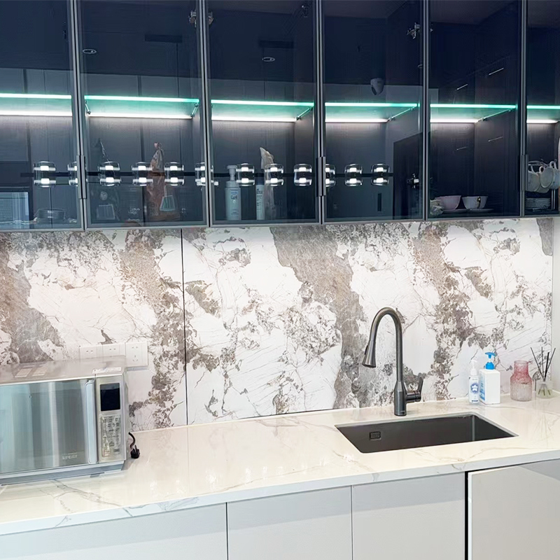 Furniture Renovation Pandora Kitchen Marble Stickers Sideboard Waterproof and Oil-Proof Tile Rock Slab Self-Adhesive Wall Wallpaper