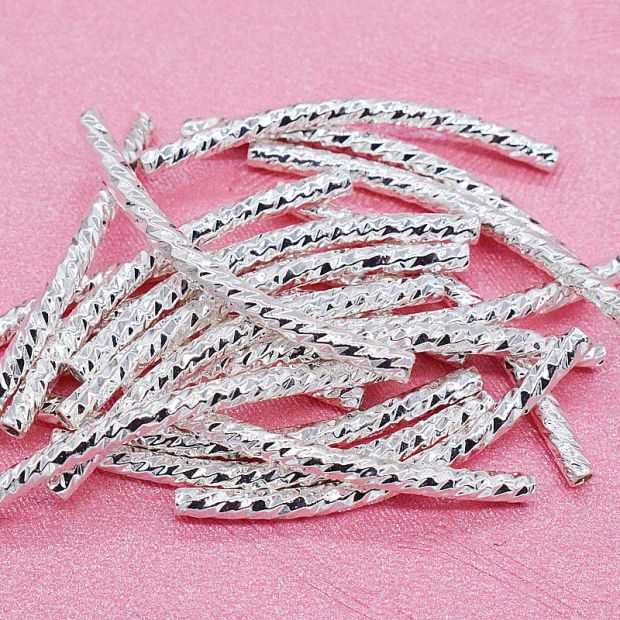 DIY925 vàng mạ vàng ống / sợi vàng mạ vàng / khuỷu tay hình chữ S / đèn flash chuỗi ống thẳng ngọc trai vòng đeo tay - Vòng đeo tay Clasp đá moonstone