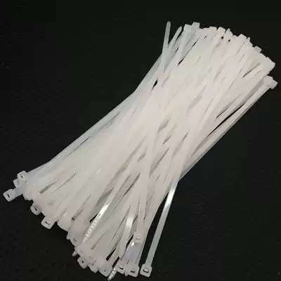 High quality new material environmentally friendly coarse and tough white black plastic nylon cable tie 5X200mm model full 500