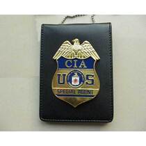 American metal badge bead chain ID clip card package coin clip badge certificate set
