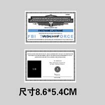 American drama fans X-files characters film and television props personalized custom cards Federal anime COS cards