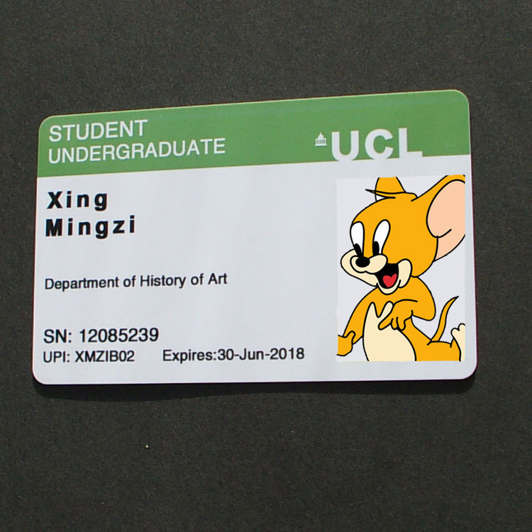Personality Custom props card UK University of London UCL Animation Film and TV props Custom Edition
