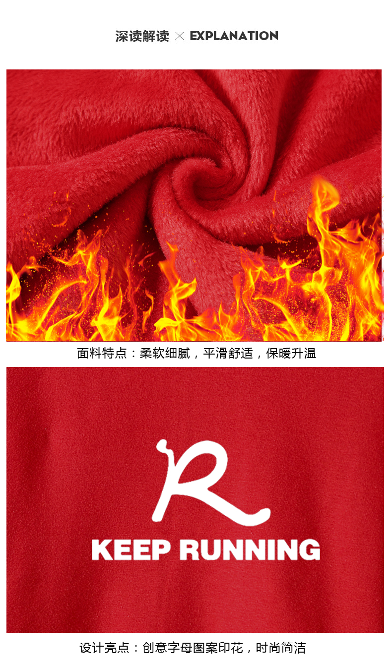 Cộng với áo len trùm đầu nhung nam với áo khoác ấm có mũ trùm đầu rộng hoodie cặp