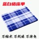 Door student blue and white lattice bed sheets single piece