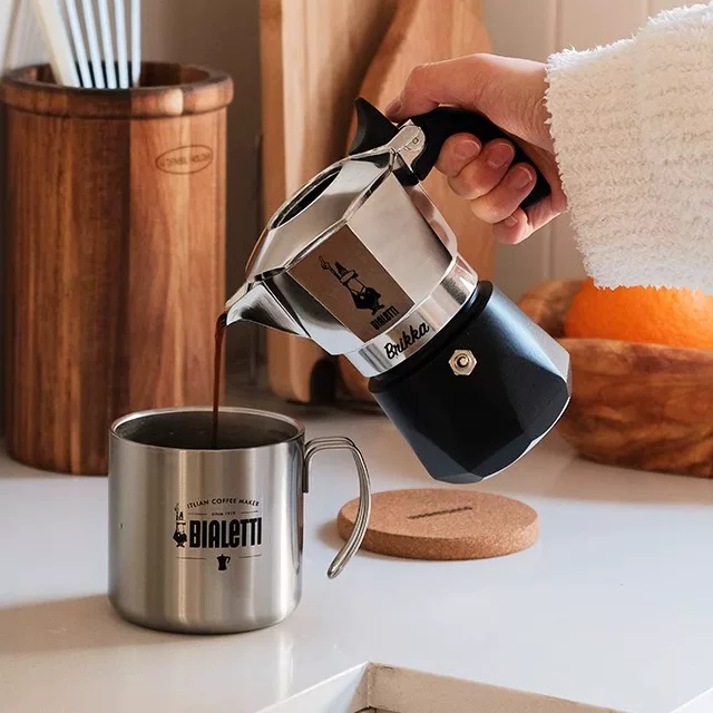 Официальная подлинная кофейная pot с двумя клапанами Bialetti дома приготовленный итальянский Мока-пот с давлением