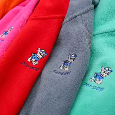 Clearance 29 9 yuan ~ children's fleece jacket girl spring and autumn warm hoodie top male treasure fleece thick cotton T