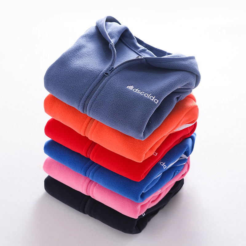 Children shake grain suede jacket new male and female child spring autumn clothing warm sport outerwear male baby casual catch velvety blouse