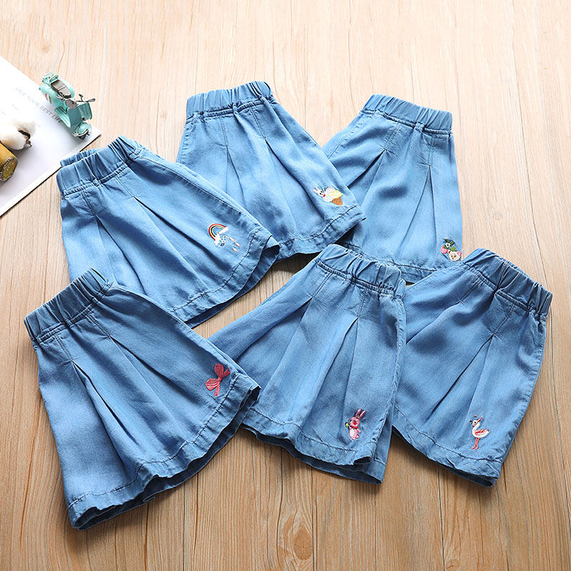Girl Denim Shorts 100 Lap Dress Pants Woman Baby Thin Summer Short Skirt CUHK Child Jeans Skirt