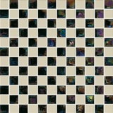 Стеклянная керамическая мозаичная плитка Черно -белая квадратная сетка Кафе Ресторан Ресторан