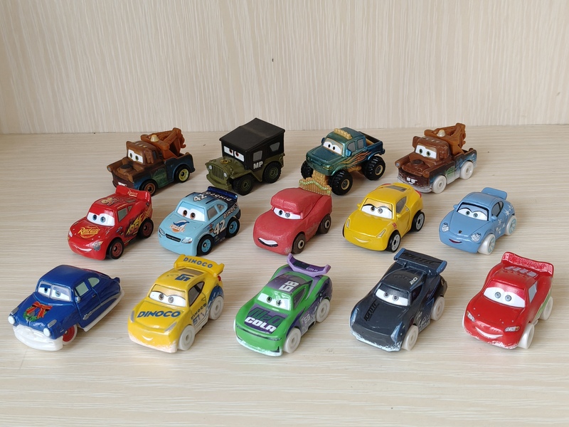 Mattel Children's Toys Cars Mini Alloy Car Model Lightning Mcqueen, Sally, Doc Mcqueen, Jessie