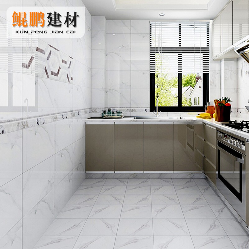 Minimalist Modern Fish Belly Print Jazz White Tiles 300x600 Kitchen Bathroom Makeup Room Terrace Anti Slip Floor Brick