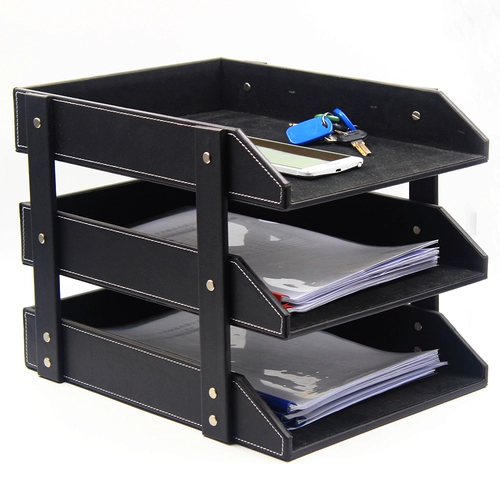 Creative DIY Cortex Three -Layer File File File Disk Office Three -Conconded File Bar Three Row File Seat Office Office
