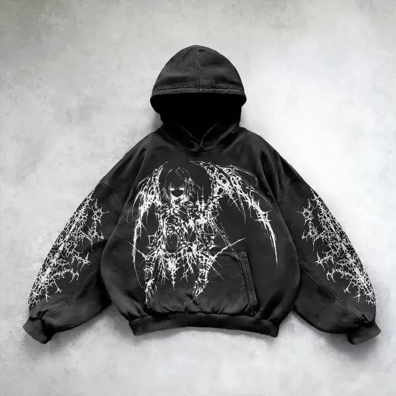 Cross-Border Washed Hooded Sweatshirt Pullover Hoodie Winter High Street Sweatshirt for Men and Women Versatile Top