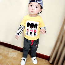 Spring Clothing Children Long Sleeve T-shirt Baby Stripes T-Shirt Infant Beating Undershirt Blouses 1-2-3-Year-Old Children 0011