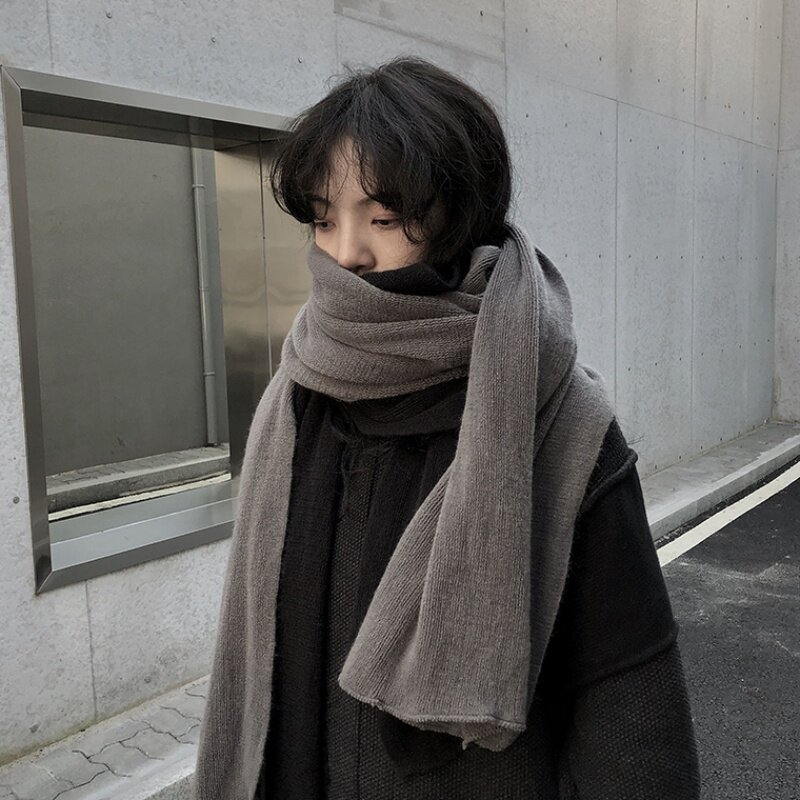 Outlets net red with the same scarf female 2022 autumn and winter new cashmere warm couple scarf dark wind