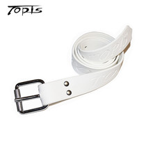 topis diving belt professional free diving quick release steel buckle weight belt elastic rubber counterweight belt white and black