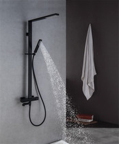 RAL winner victory square constant temperature shower set black art storm struck BL all copper simple