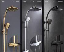 Victory imported RAL winner constant temperature shower set Rainforest full copper flying rain art air massage