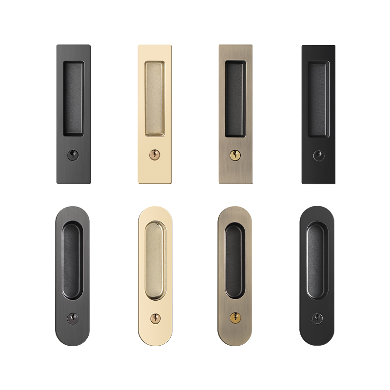 Interior Kitchen Move Door Lock Double Sided Hook Lock Make-up Room Solid Wood Door Buckle Hook Black Pan Door Lock Strap Key