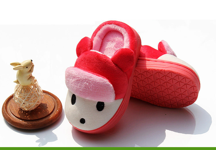 Pantoufles enfants en suède pour hiver - semelle caoutchouc - Ref 1015625 Image 72