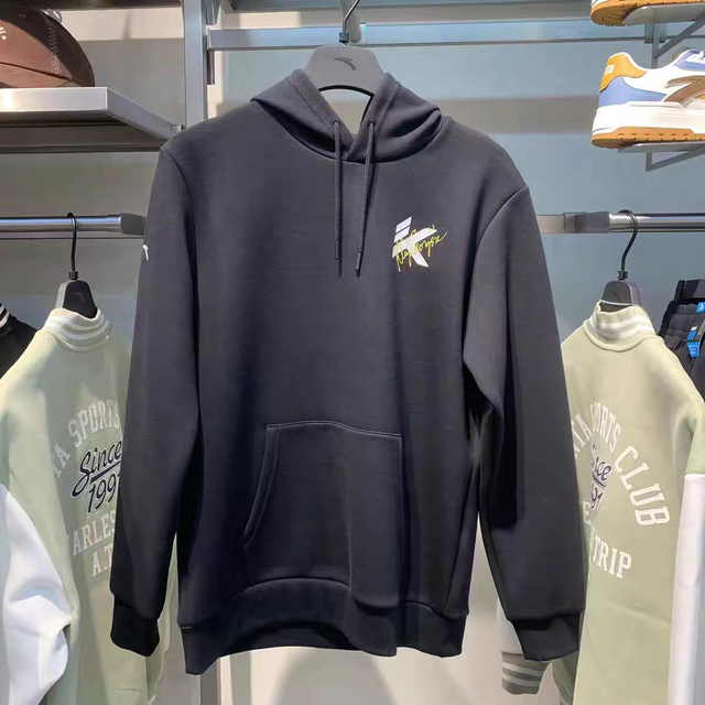 Anta Trendy American-Style Hooded Sweatshirt for Men, Autumn and Winter New Basketball Sportswear, Round-Neck Pullover 152441717