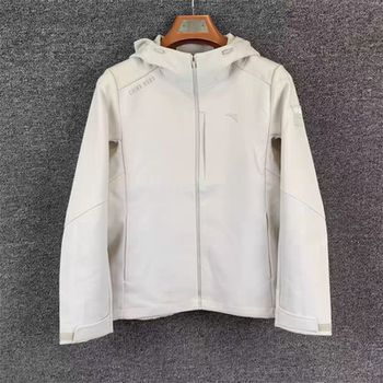 Anta Water-Repellent Softshell Jacket for Women, Spring Windproof Inner Lining Woven Jacket, Sports Top 162517602