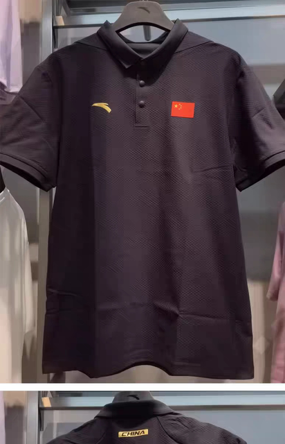 Anta 2025 Summer New Sponsored National Team Polo Shirt Men's Casual Sports Short T-Shirt Sweat-Absorbent and Breathable 452520105