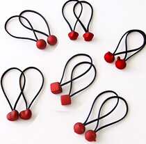 Japan and Korea love tie hair rubber band red ball ponytail hair accessories headline Korean star rabbit hair rope Hairband
