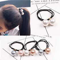 South Korea East Gate small fragrant wind size Shell Pearl Hairband hair rope half ball hair accessories ponytail leather band head rope