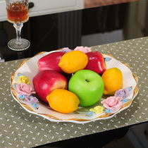 Ceramic fruit plate living room creative household European coffee table ornaments modern home accessories practical snacks candy plate