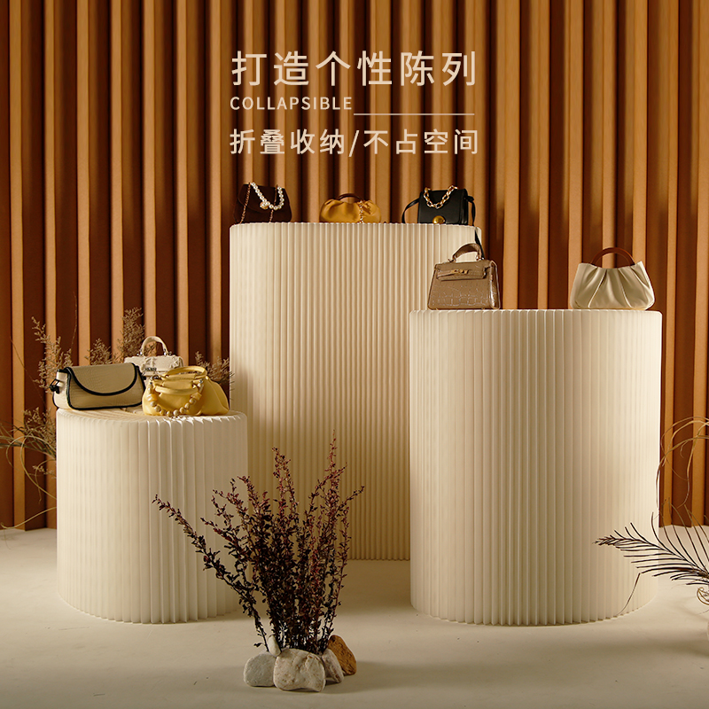 Paper Lingo Creativity Booth Display Case Removable Folding Extension Display Shelf Super Market Shelving Bag Jewelry Booth