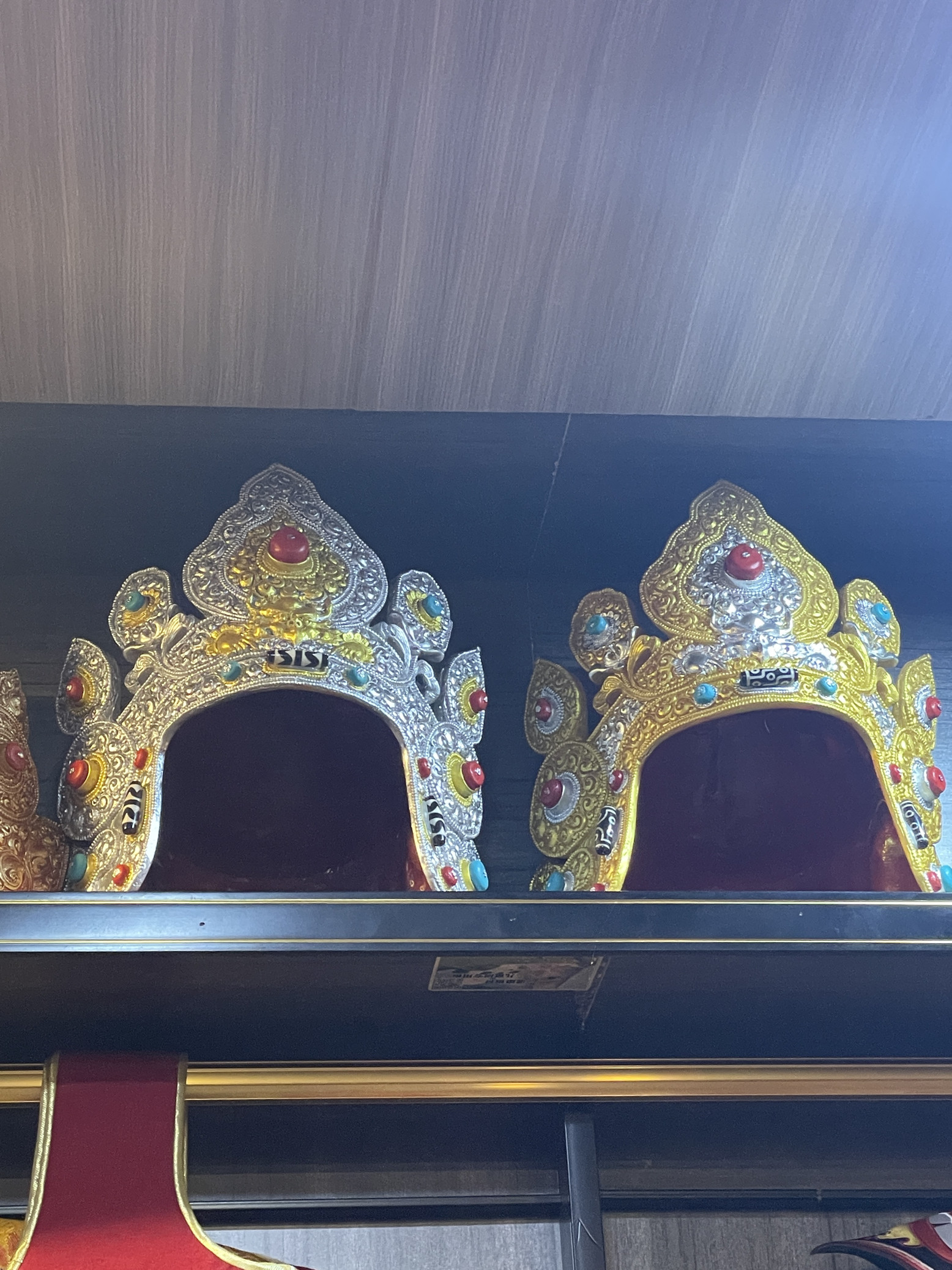 チベットの手作り五仏冠帽子、ヴァジュラ舞踊兜、ゲサル王の帽子