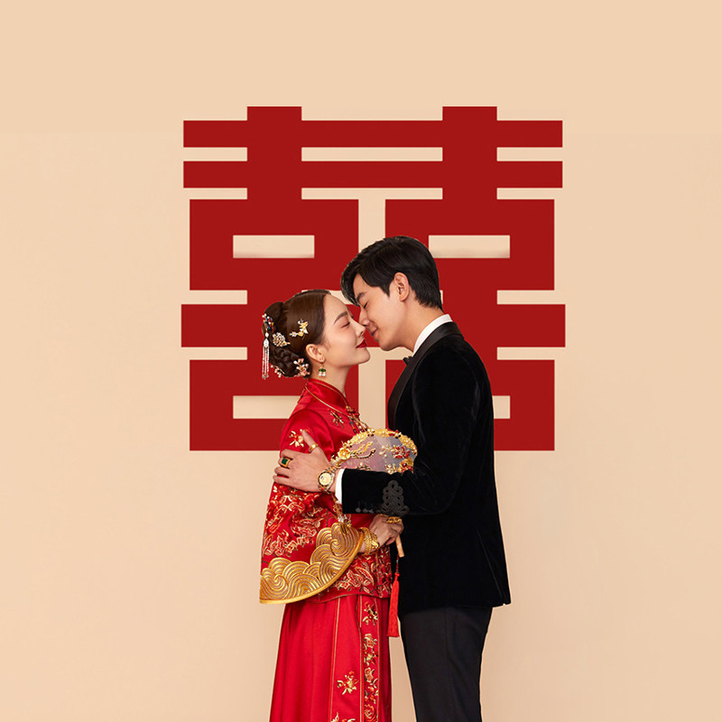 Wedding supplies Wedding ceremony decoration wedding ceremony arrangement of ceremony stickers New room door and window flower suite full