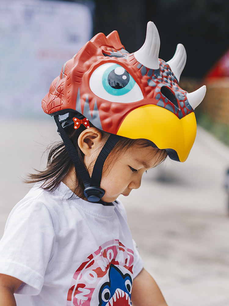 Rock Brother children's riding helmet Children's wheel slip male and female children Baby cartoon half helmet bicycle helmet