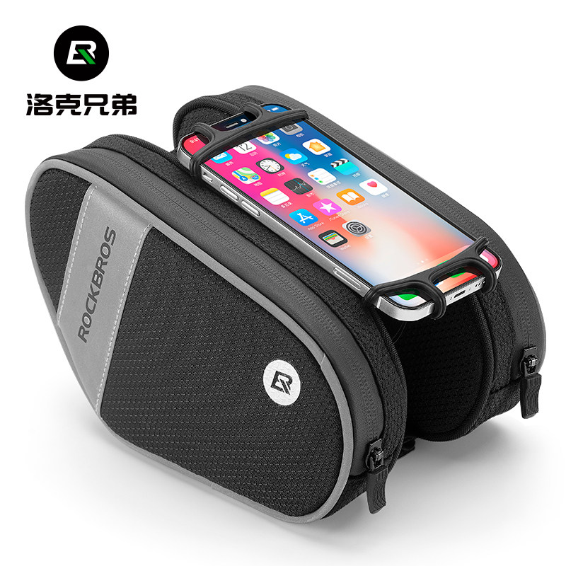 Lock Brothers Bike Bag Mountain Bike Bag Front Beam Bag Mobile Phone Hung Bag Saddle Bag Riding Equipment Accessories Grand-Taobao
